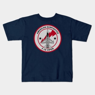 F-16 Viper American Gunfighter Kids T-Shirt